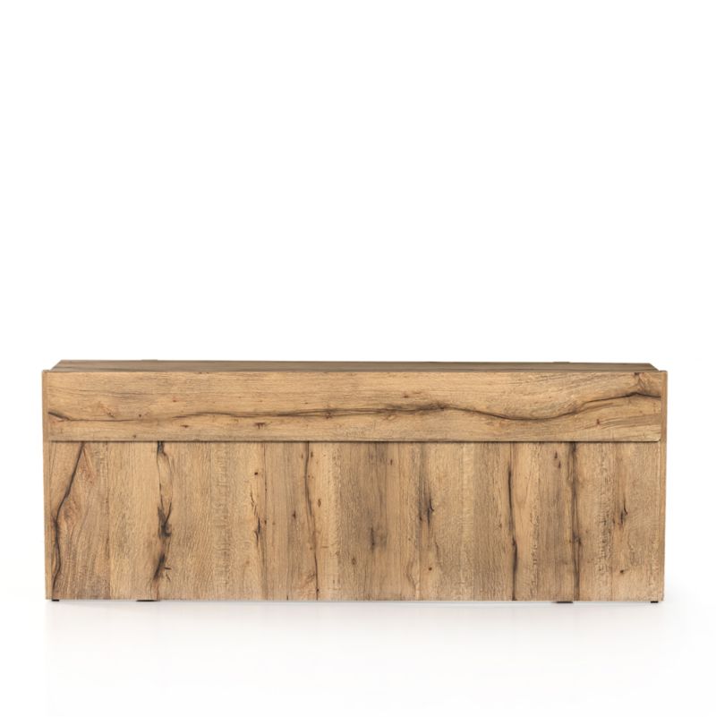 Mackinley 78.75" Rectangular Natural Oak Wood Console Table