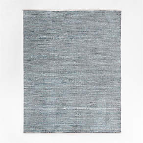 Macon Blue and Ivory Chenille Rug 12x18 Swatch + Reviews