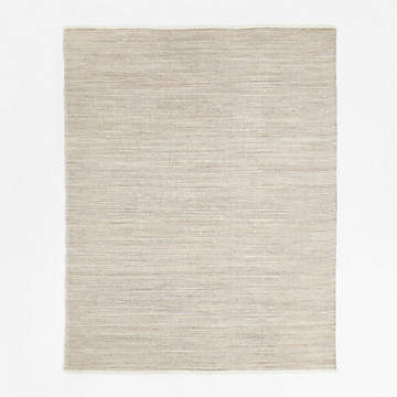 Orly Wool Blend Textured Ivory Rug Swatch 12x18