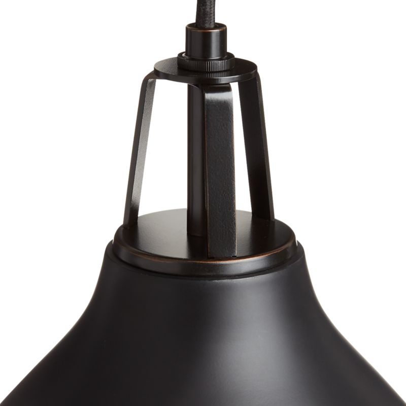 Maddox Black Bell Pendant with Black Socket - image 2 of 14