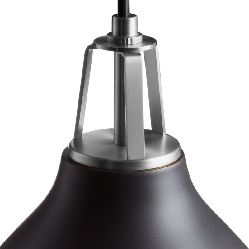 Maddox Black Bell Pendant with Nickel Socket - image 2 of 14