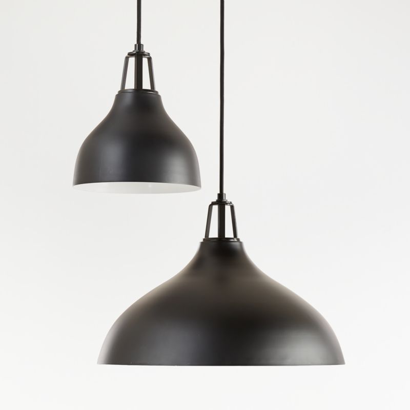 Maddox Black Bell Pendant with Black Socket - image 0 of 14