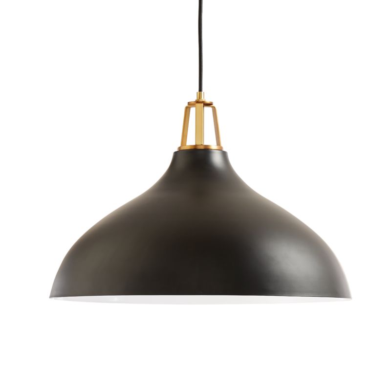 Maddox Bell Pendant Light with Brass Socket