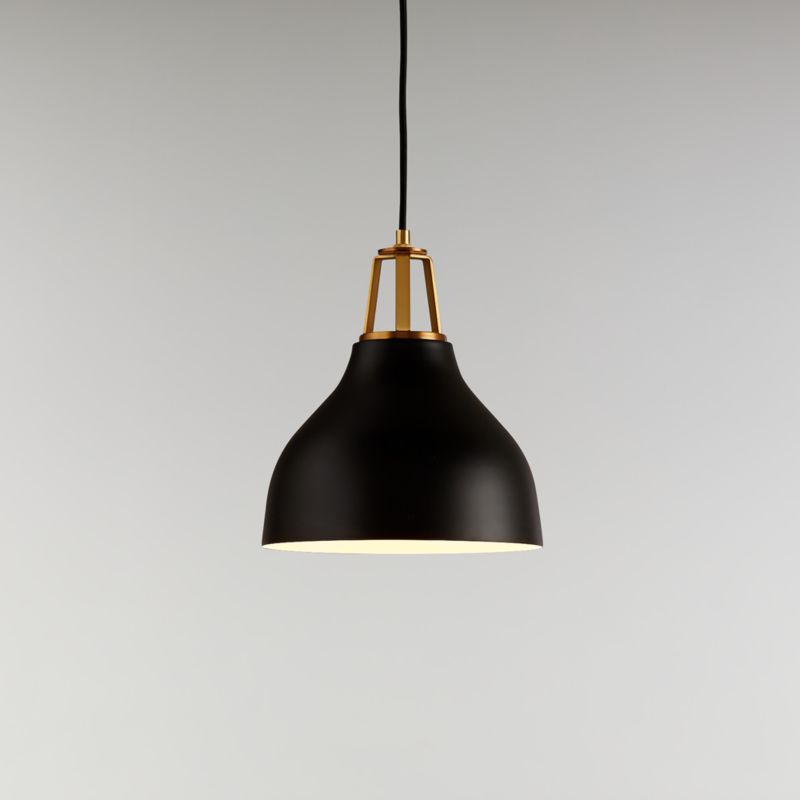 Maddox Black Bell Pendant with Brass Socket - image 6 of 13