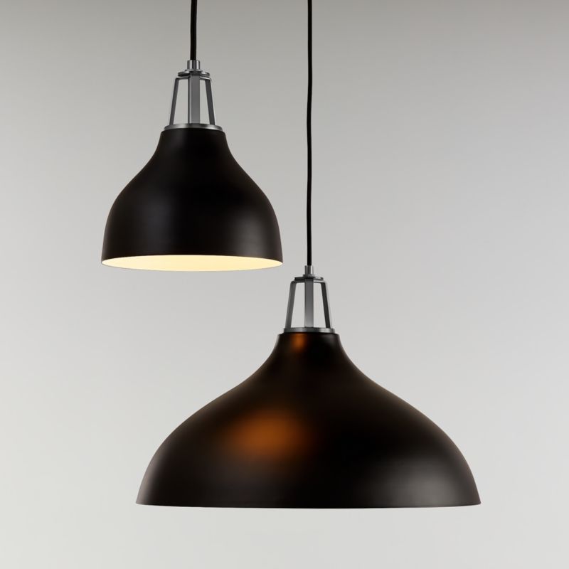 Maddox Black Bell Pendant with Nickel Socket - image 5 of 14