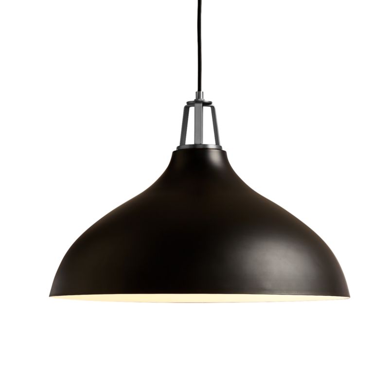 Maddox Black Bell Pendant with Nickel Socket - image 9 of 14