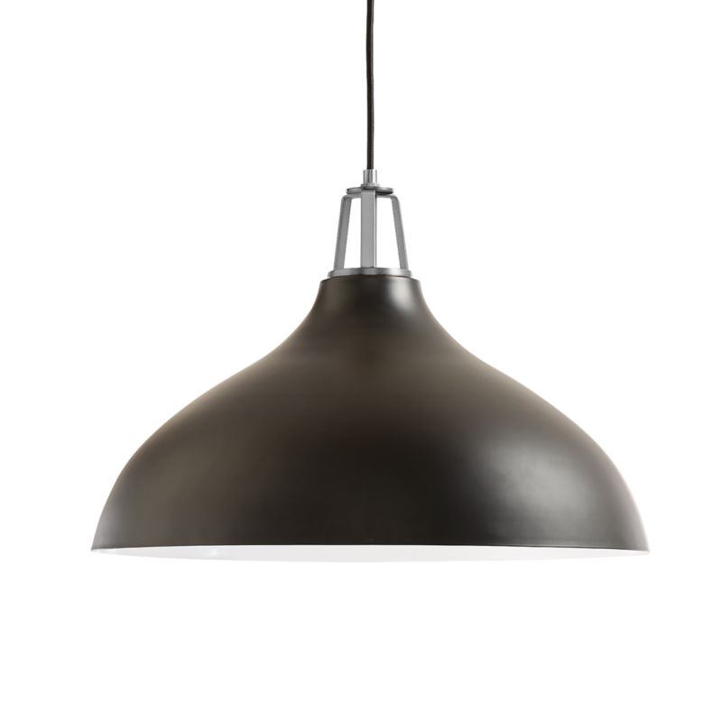 Maddox Bell Pendant Light with Nickel Socket