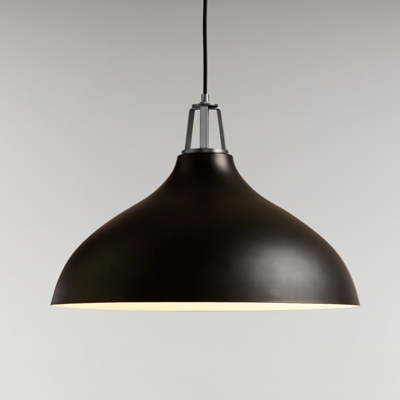 Maddox Black Bell Pendant with Nickel Socket - image 6 of 14