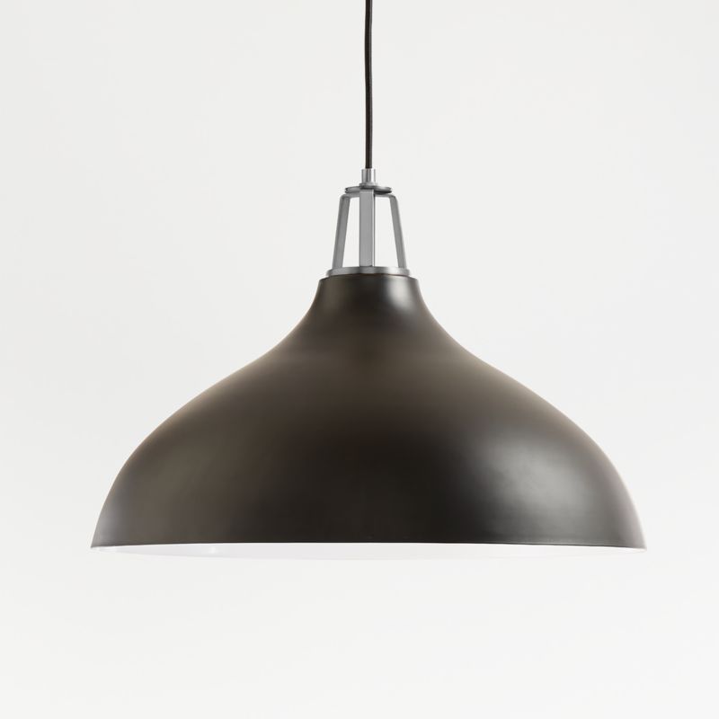 Maddox Bell Pendant Light with Nickel Socket