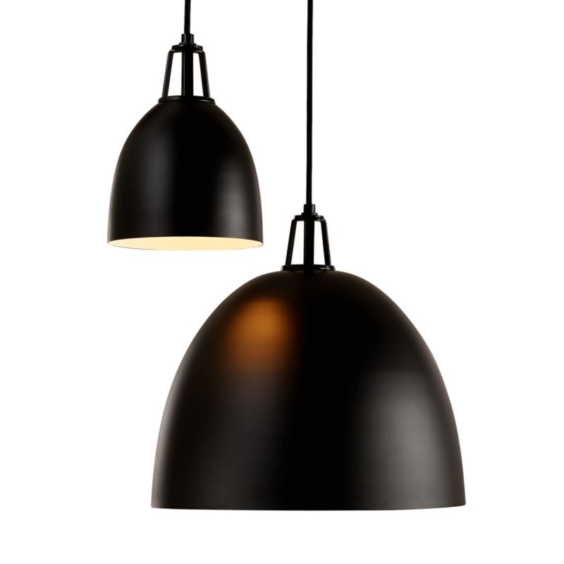 Maddox Black Dome Pendant with Black Socket - image 11 of 14