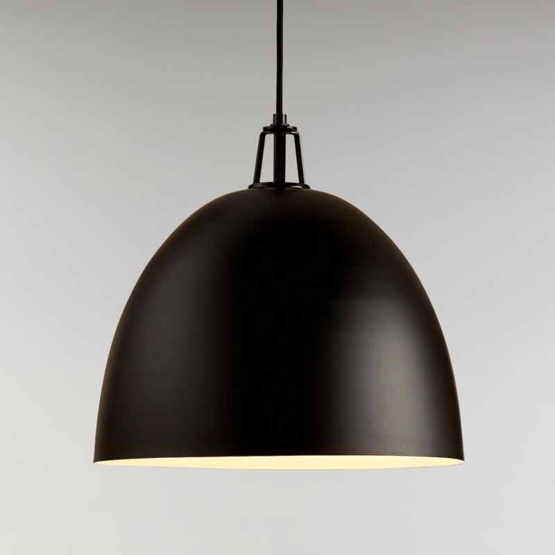 Maddox Black Dome Pendant with Black Socket - image 9 of 14