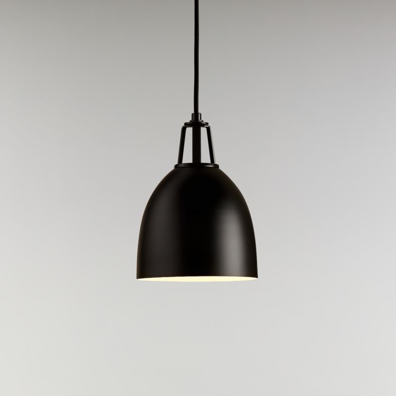 Maddox Black Dome Pendant with Black Socket - image 10 of 14