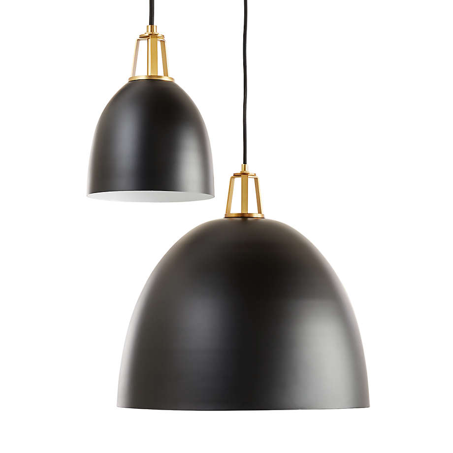 Maddox black store dome pendant