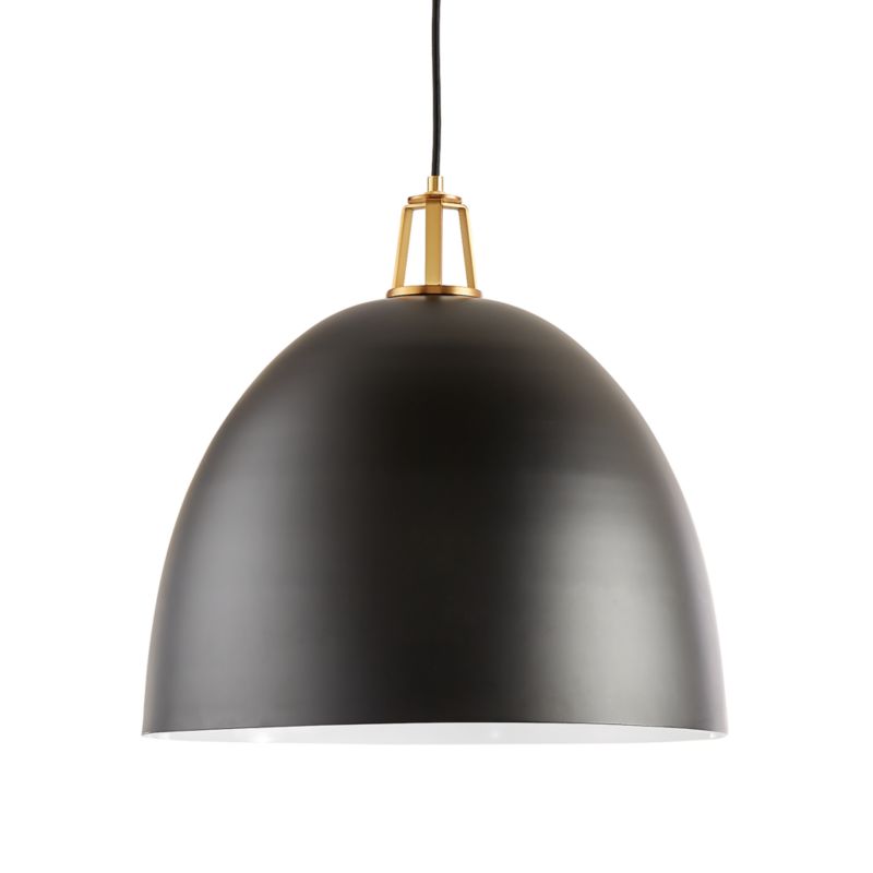 Maddox Dome Pendant Light with Brass Socket