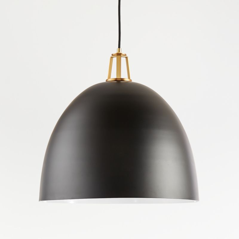 Maddox Dome Pendant Light with Brass Socket