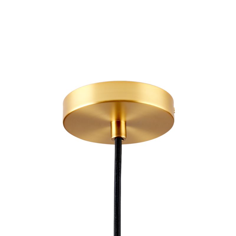 Maddox Navy Bell Pendant Light with Brass Socket