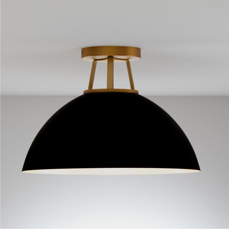 Maddox Black Flush Mount Light