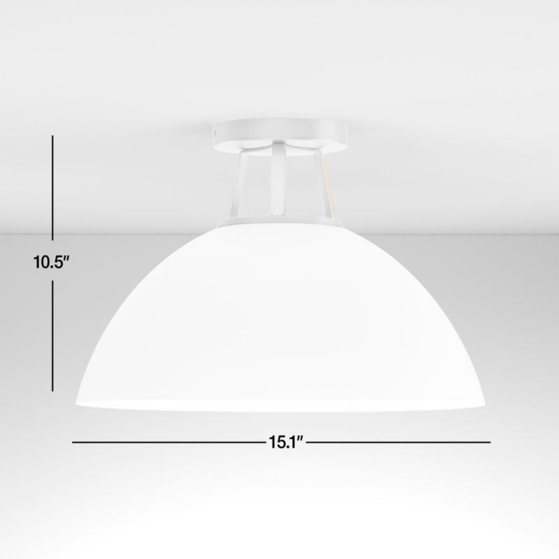 View Maddox White Flush Mount Light - image 3 of 5