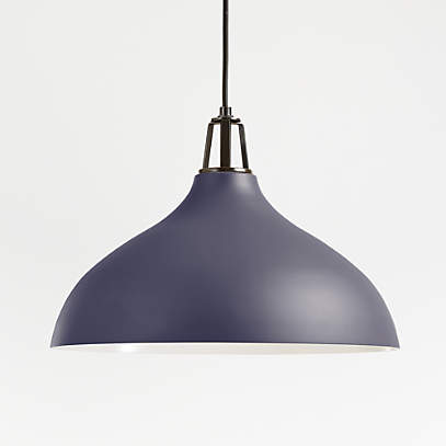 Dark blue deals pendant light