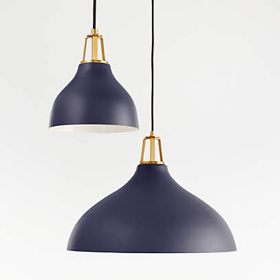 Maddox Large Bell Pendant Light with Brass Socket | Crate &