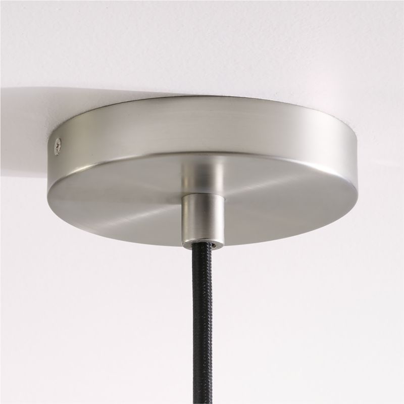 Maddox Oversized Black Dome Pendant Light with Nickel Socket - image 3 of 5