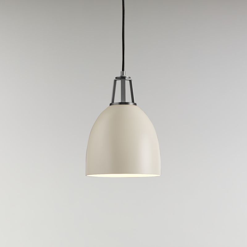 Maddox White Dome Pendant with Nickel Socket - image 9 of 15