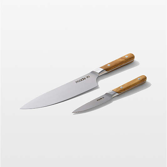 Made In Olivewood 2-Piece Knife Set
