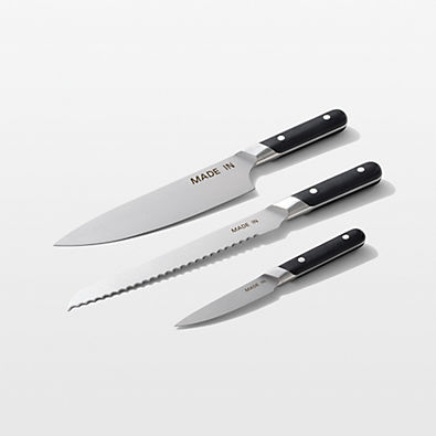 View Made In Truffle Black 3-Piece Knife Set details
