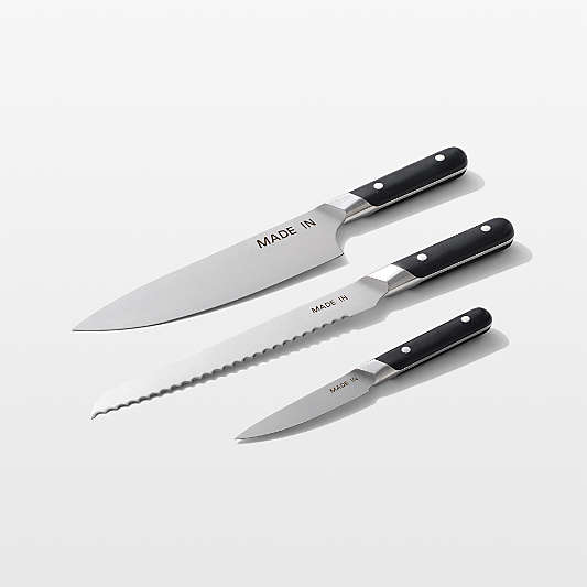 Made In Truffle Black 3-Piece Knife Set