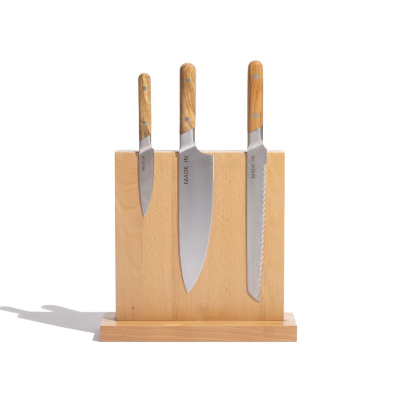 Made In Olivewood 3-Piece Knife Block Set - image 2 of 3