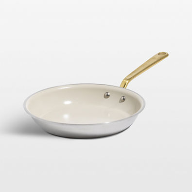 View Made In CeramiClad™ Nonstick 10" Fry Pan with Brass Hardware details
