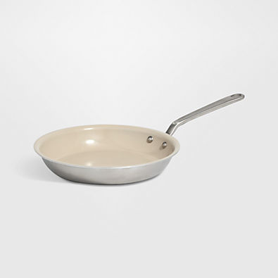 View Made In CeramiClad Non-Stick Sand 10" Fry Pan with Stainless Steel Hardware details