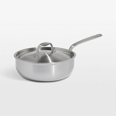 View Made In CeramiClad™ Non-Stick 3-Qt. Saucier with Stainless Steel Hardware details