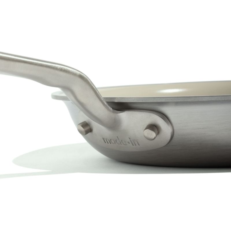 Made In CeramiClad™ Nonstick Sand 8" Fry Pan with Stainless Steel Hardware - image 4 of 7