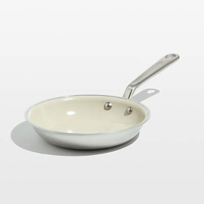 Made In CeramiClad™ Nonstick Sand 8" Fry Pan with Stainless Steel Hardware