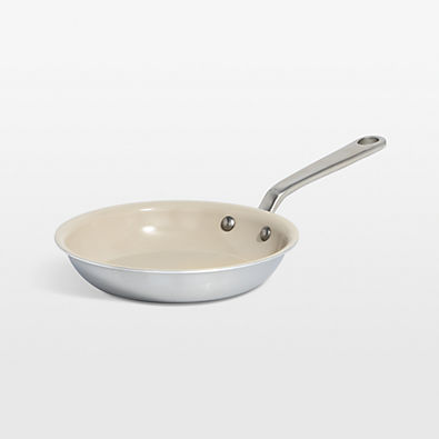 View Made In CeramiClad™ Non-Stick Sand 8" Fry Pan with Stainless Steel Hardware details