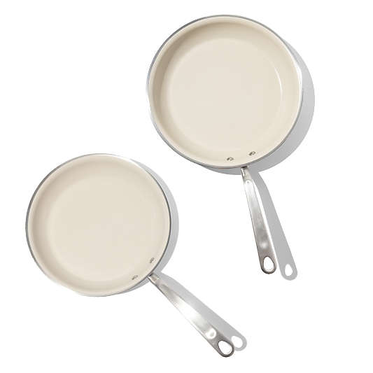 Made In CeramiClad™ Non-Stick 10" and 12" Fry Pan Set with Stainless Steel Hardware