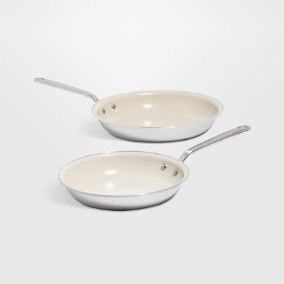 Made In CeramiClad™ Non-Stick 2-Piece Fry Pan with Stainless Steel Hardware