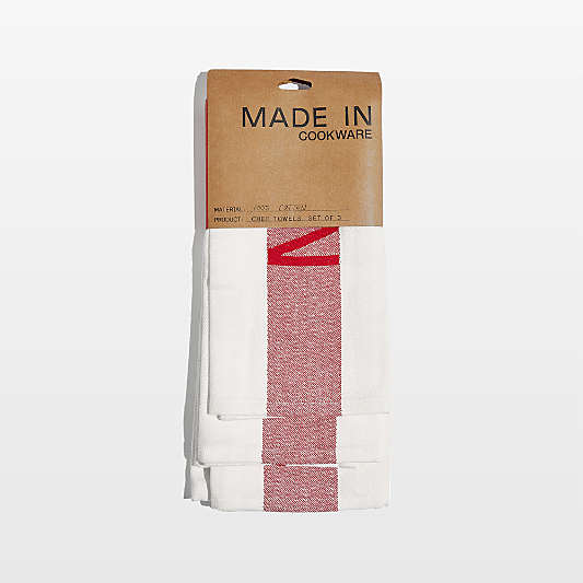 Made In Red Chef Towels, Set of 3
