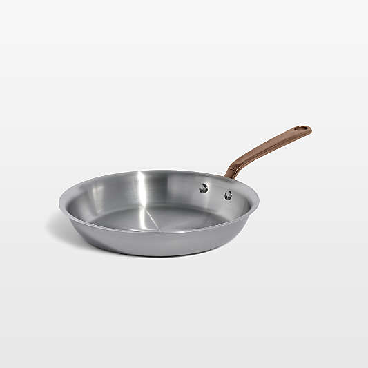Made In Stainless Clad 10" Fry Pan with Brushed Copper Hardware