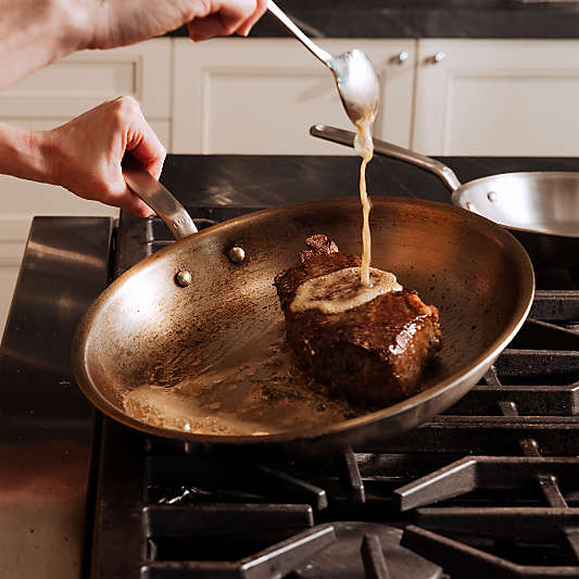 Made In Stainless Clad 10-Piece Cookware Set with Stainless Steel Hardware