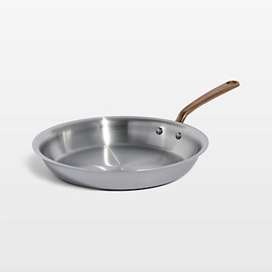 View Made In Stainless Clad 12" Fry Pan with Brushed Copper Hardware details