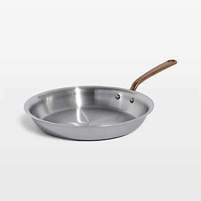 Made In Stainless Clad 12" Fry Pan with Brushed Copper Hardware