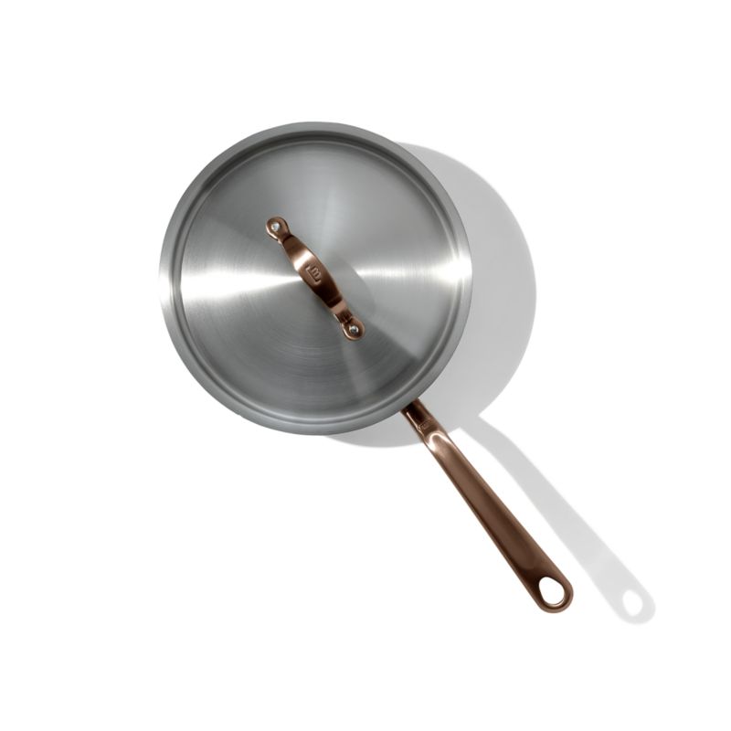 Made In Stainless Clad 3-Qt. Saucier with Brushed Copper Hardware - image 6 of 8