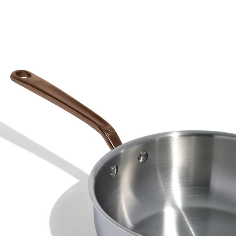 Made In Stainless Clad 3-Qt. Saucier with Brushed Copper Hardware - image 5 of 8