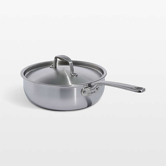 Made In Stainless Clad 3-Qt. Saucier with Stainless Steel Hardware