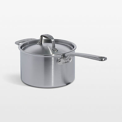 View Made In 4-Qt. Stainless Clad Saucepan with Stainless Steel Hardware details