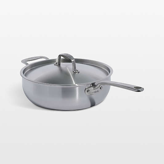 Made In Stainless Clad 5-Qt. Saucier with Stainless Steel Hardware