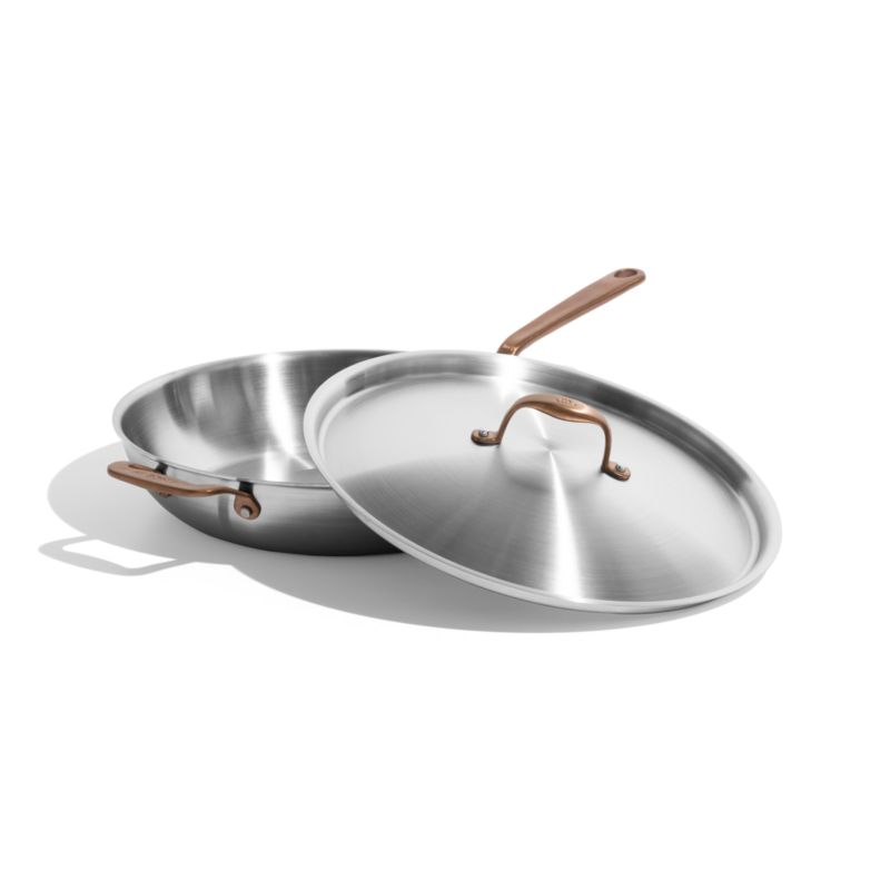 Made In Stainless Clad 6-Qt. Family Meal Pan with Brushed Copper Hardware - image 2 of 4