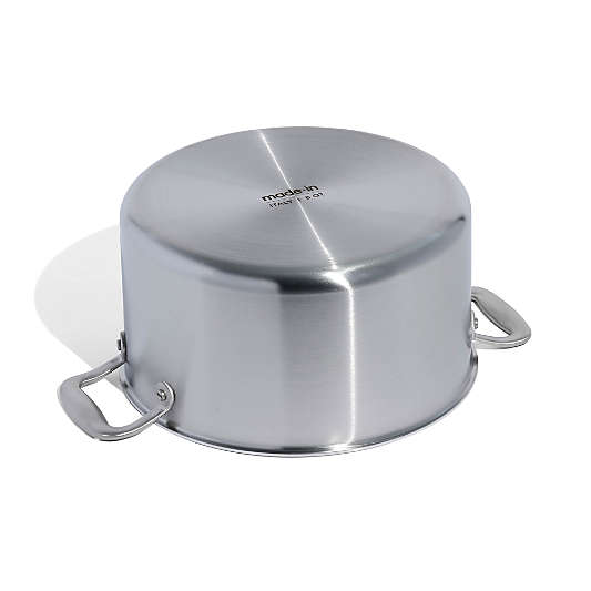 Made In Stainless Clad 8-Qt. Stockpot with Stainless Steel Hardware